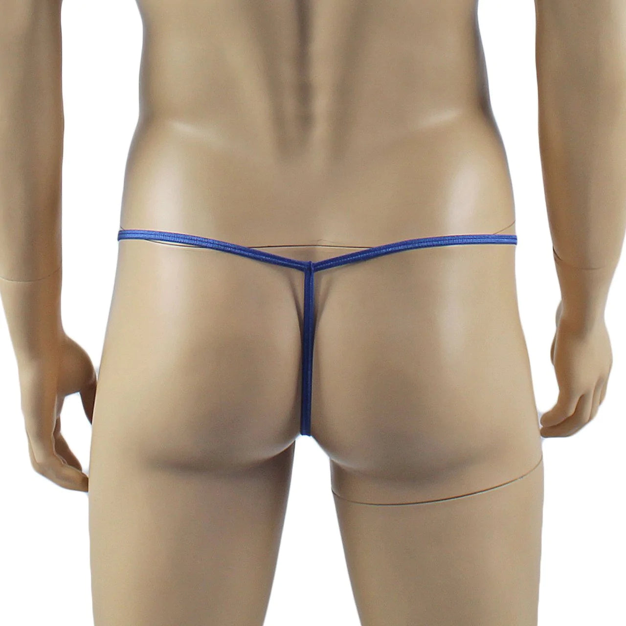 Mens Floral Lace Sheer G string (navy plus other colours)