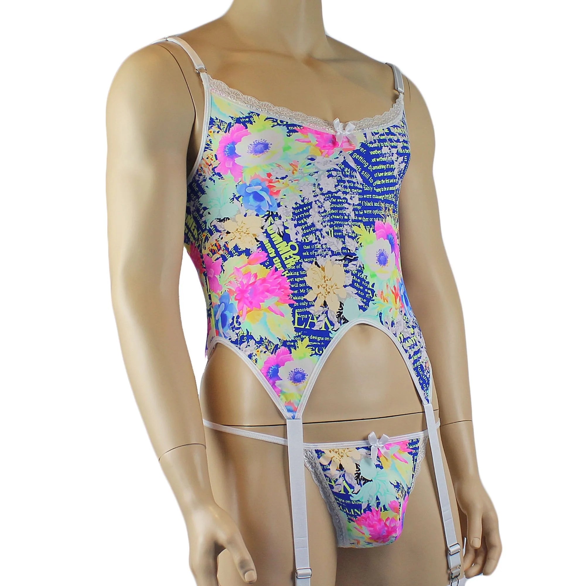 SALE - Mens Suzanne Floral Torso Corset Top